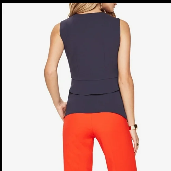 BCBGMaxAzria Eleni Peplum Wrap Top - Picture 3 of 9